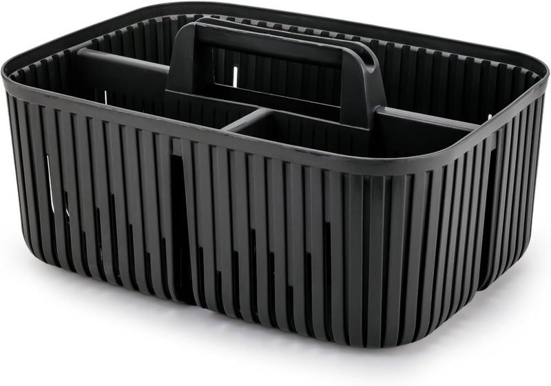 Herevin Black Multi-Purpose Storage Basket with Handle – Durable BPA-Free Polypropylene (PP) Organizer for Home, Kitchen, Office - Image 3